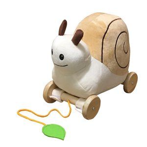 Brand new pull toy snail for kids 1-3 years old